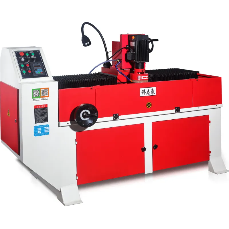Red and white CNC machine tool